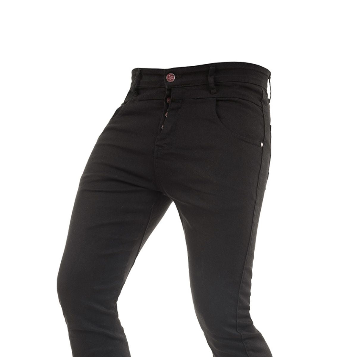 Ανδρικό Παντελόνι Jeans Senior (3246) - BLACK - Panda Clothing