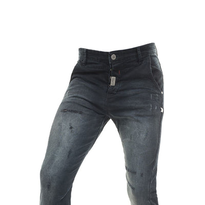 Jeans Abyssos με Σκισίματα (3298) - BLUE - Panda Clothing
