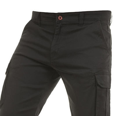 Ανδρικό Παντελόνι Cargo με Λάστιχο (3393) - BLACK - Panda Clothing