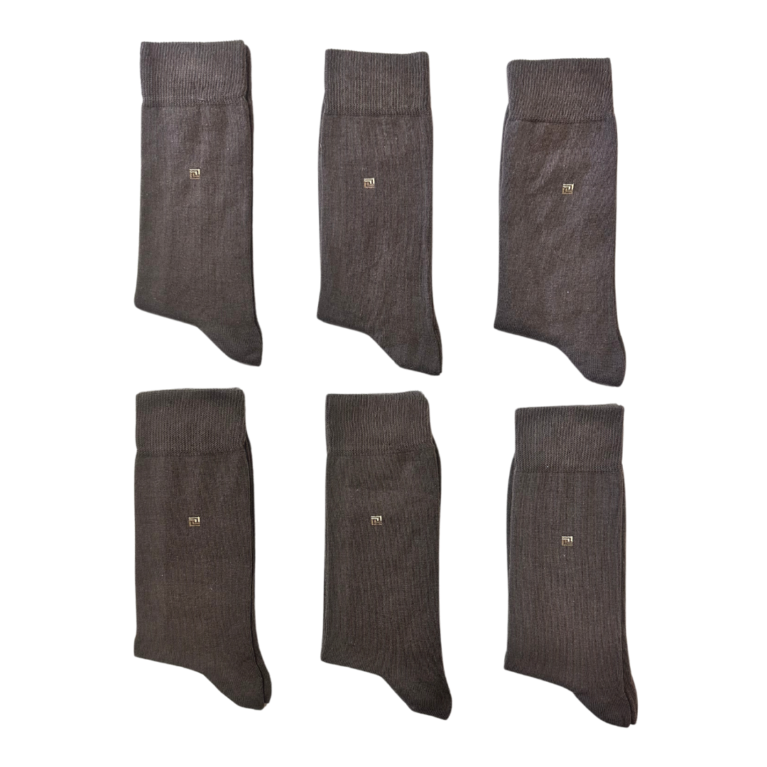 ΣΕΤ 6 Ζευγάρια Ανδρικές Κάλτσες Μονόχρωμες (6029) - Panda Clothing