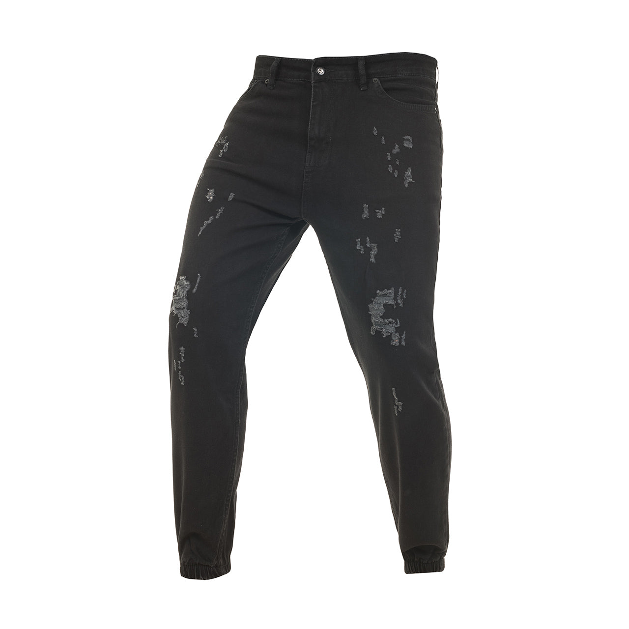 Ανδρικό Jeans με Σκισίματα (3364) - BLACK - Panda Clothing