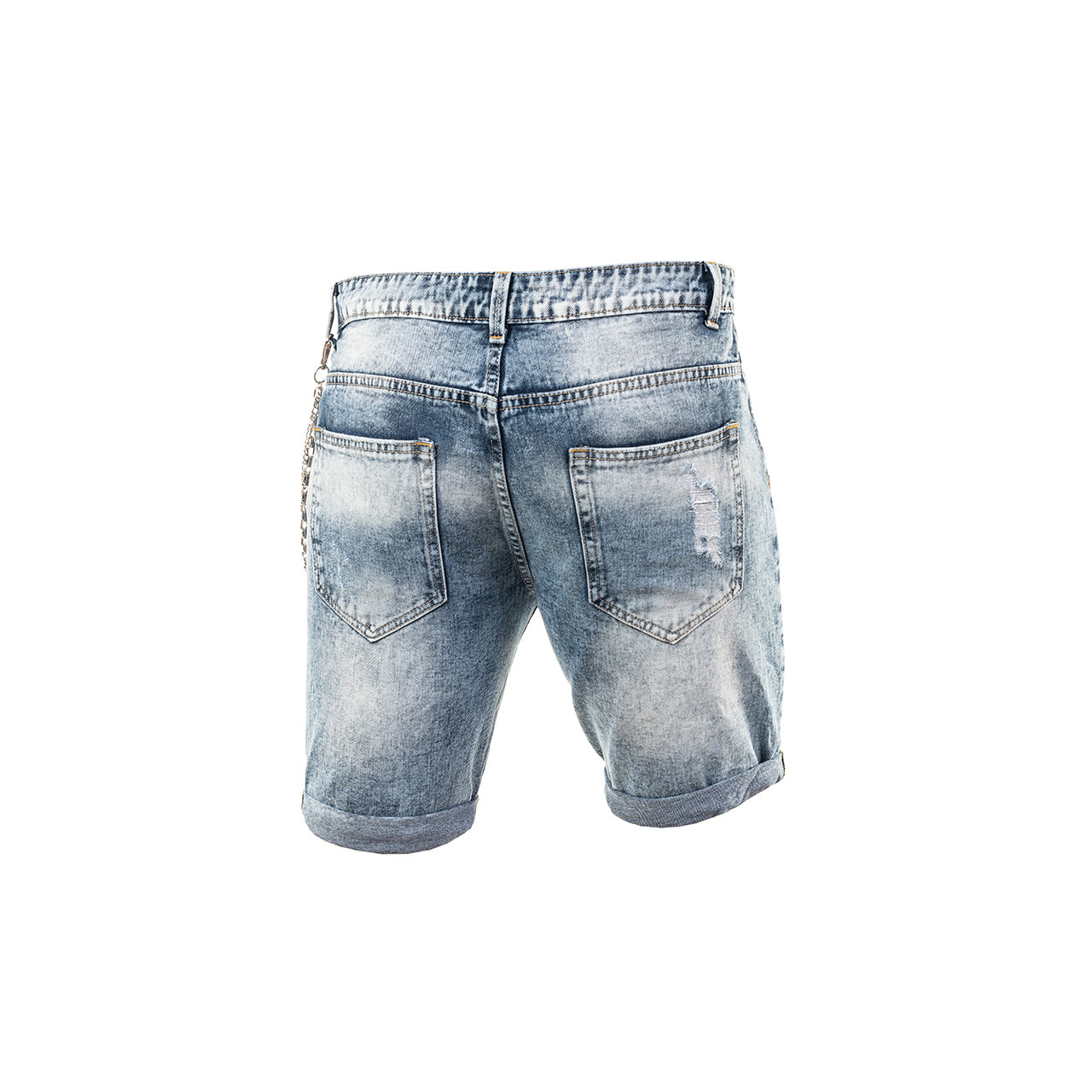 Ανδρική Βερμούδα Jeans με Σκισίματα (3232) - Panda Clothing